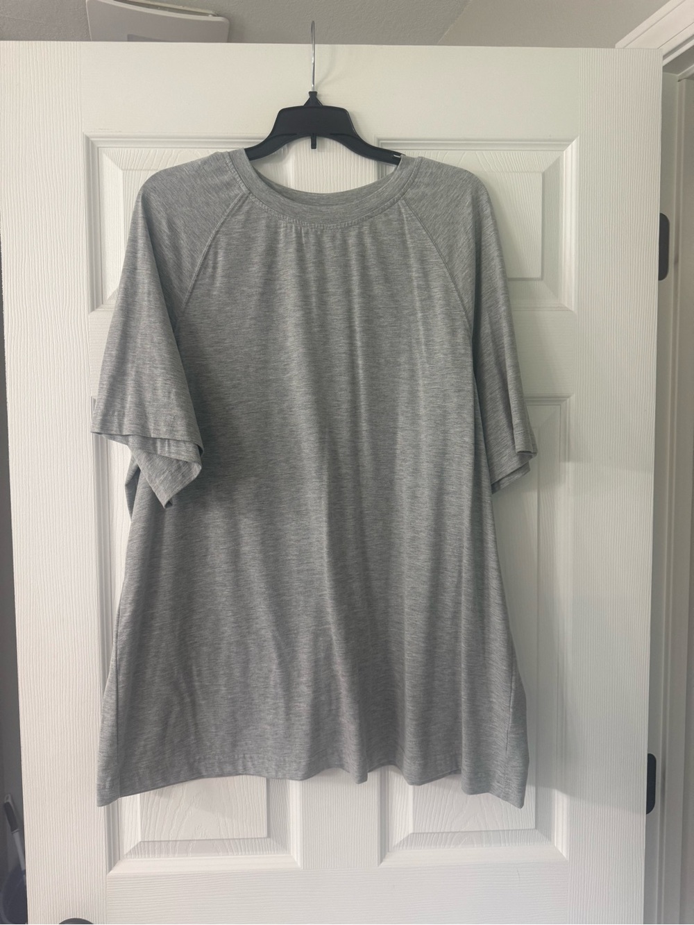 Amazon Light Grey Oversized Boyfriend Short Sleeve Crewneck Tee